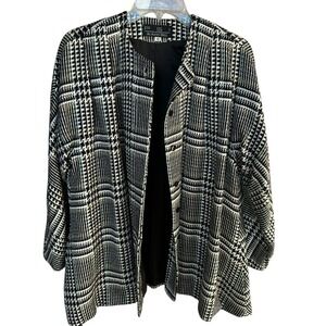 Vintage PSI Alvin Bell‎ Plaid 100% Wool Blazer Women's Size 10 Lined Classic